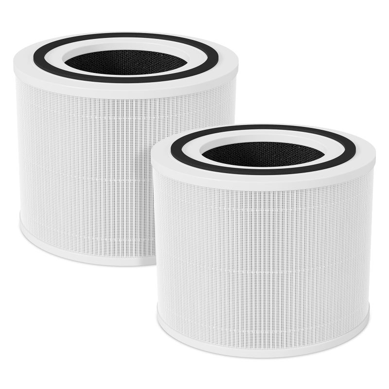 Future Way 2-Pack Core 300 Replacement Filter Compatible with LEVOIT Core 300 and Core 300S Air Purifier, H13 True HEPA & Activated Carbon, Replace Core300-RF, White - Image 1